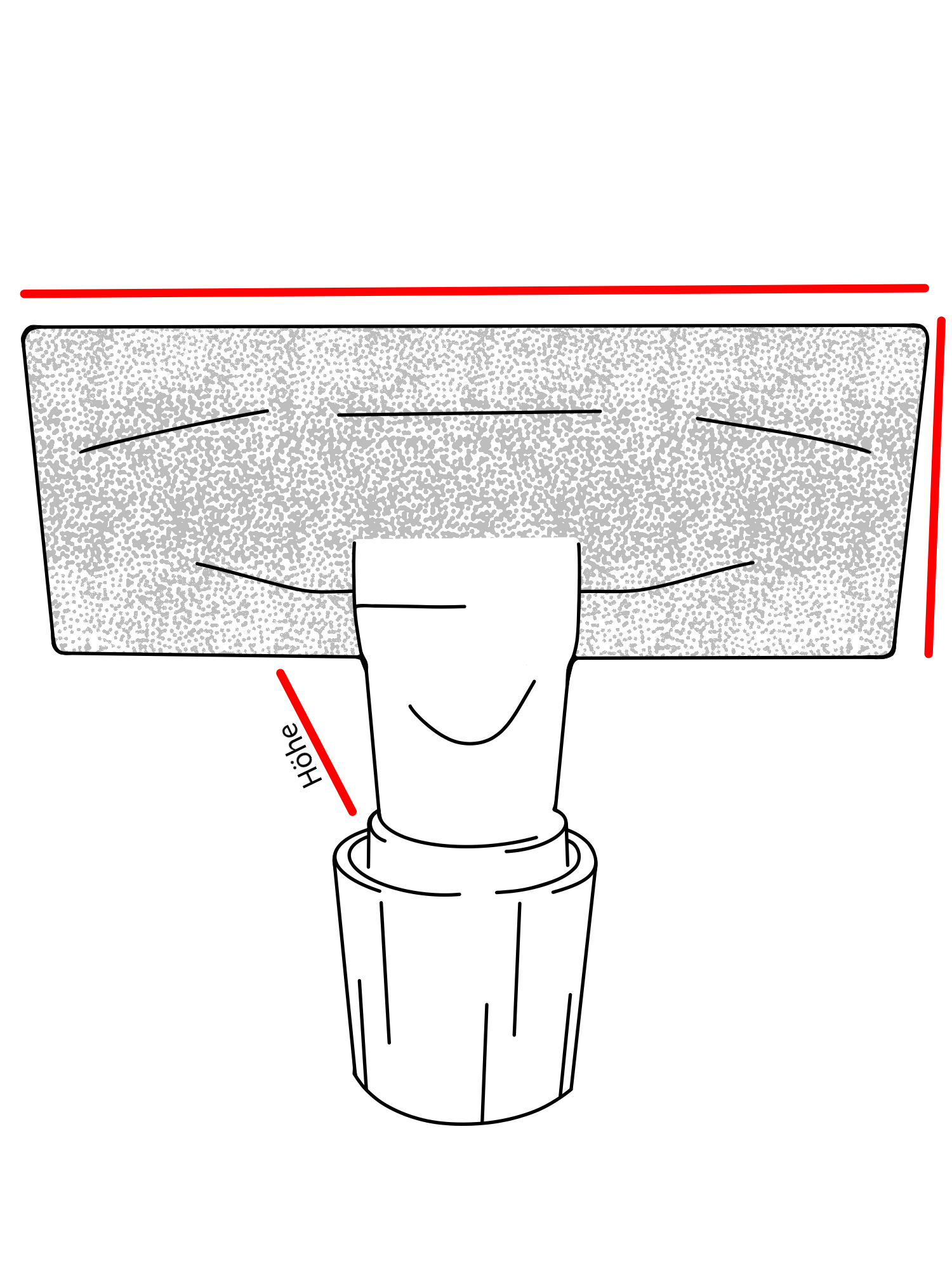 Polsterdüse mit Universalanschluss