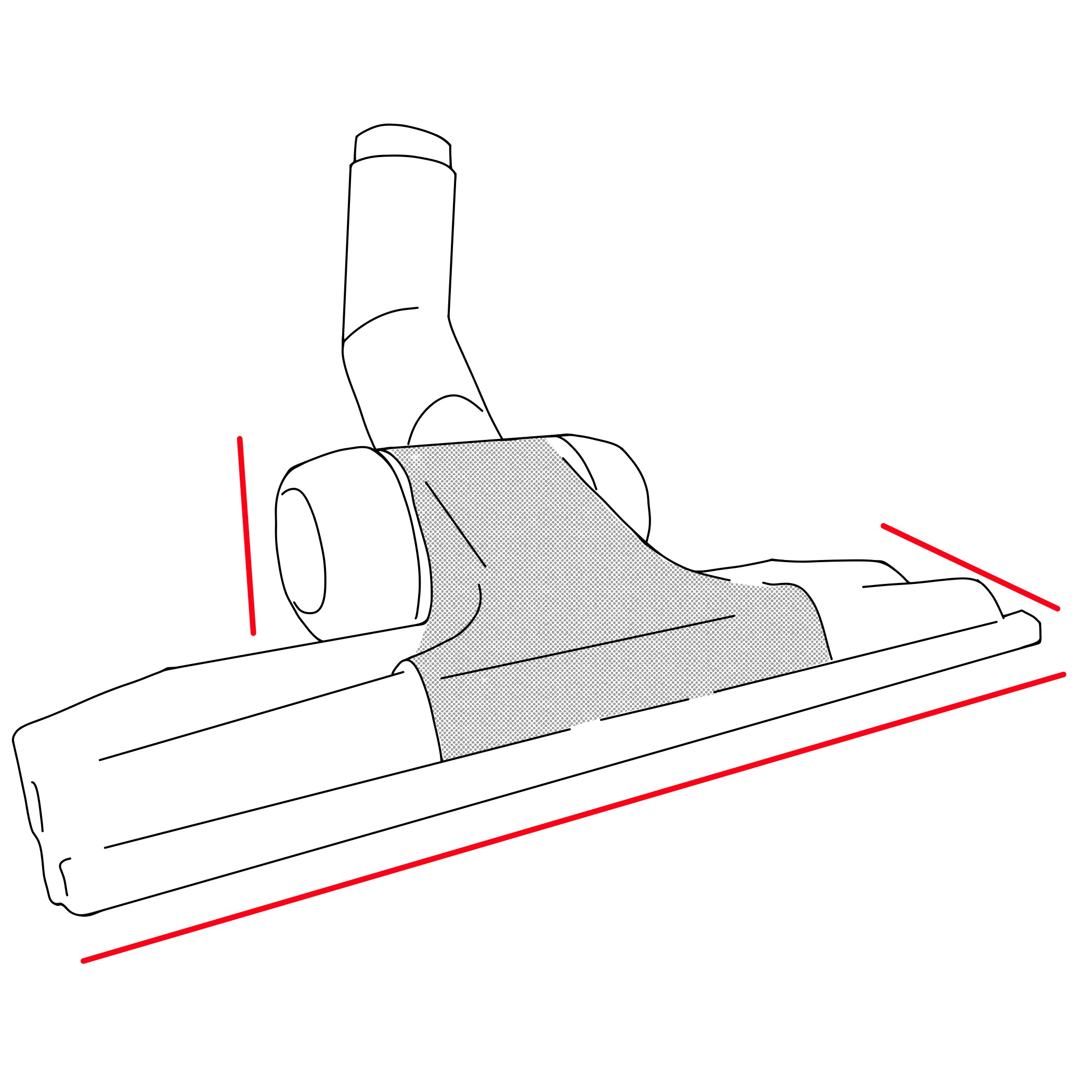 Universaldüse für Teppich und Hartböden